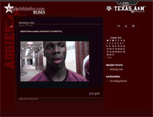 Tablet Screenshot of blogs.aggieathletics.com